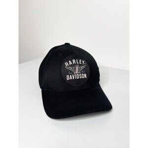 Harley-Davidson FlexFit Baseball Hat Cap Black S/M Motorcycle Biker Apparel Men